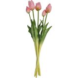 mooie bos kunstbloemen tulpen in de kleur roze