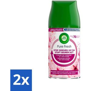 Air Wick Freshmatic - Luchtverfrisser Navulling - Aziatische Kersenbloesem - 250ml - Voordeelverpakking - 2 stuks