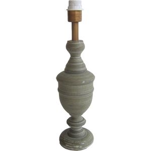 Lampenvoet Tafellamp Ø 13*50 cm E27/max 1*60W Grijs Hout Rond Lampvoet