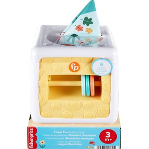 Fisher-Price Paradise 2 in 1 baby Speel activiteiten kubus - Tissue box