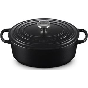 Le Creuset Gietijzeren ovale braadpan Mat Zwart 35cm 8,9l