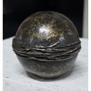 bronze mini urn / grafdecoratie / mini urn / rond / brons / asurn