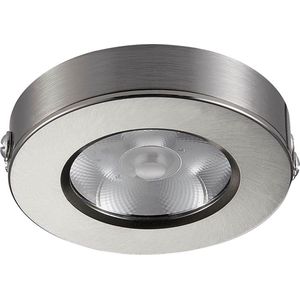 Ledmatters - Opbouwspot Nikkel - Dimbaar - 5 watt - 280 Lumen - 2700 Kelvin - Warm wit licht - Lichthoek 23 graden - IP44 Badkamerverlichting