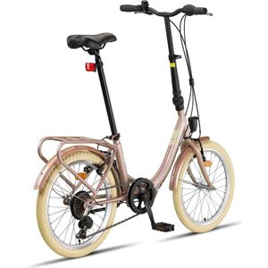PACTO EIGHT FOLDING BIKE 6v LAVENDEL VOUWFIETS PLOOIFIETS LAGE INSTAP SHIMANO 20 inch
