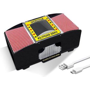 Automatische kaartenmixer Elektrische kaartenschudder USB-/batterijvoeding - Familiefeest Poker/Blackjack/UNO