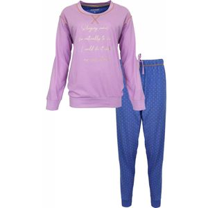 Irresistible Dames Pyjama - Katoen - Licht Paars - Maat XL