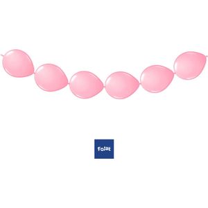 Folat - Knoopballonnen voor Ballonnenslinger Licht Roze 25 cm – 8 stuks
