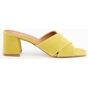 Sissy-Boy - Gele suède sandalen met hak - 40
