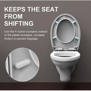 Toiletbril - Badkameraccessoire 46.8L x 37W centimetres