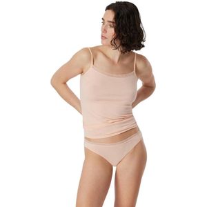 Schiesser Mini slip - 918 Beige - maat 48 (48) - Dames Volwassenen - Katoen/elastaan- 180073-918-48