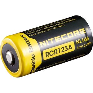 Nitecore RCR123A Li  - ion battery NL166 650mah