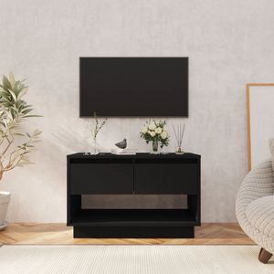 The Living Store Televisiemeubel TV-kast - 70 x 41 x 44 cm - zwart