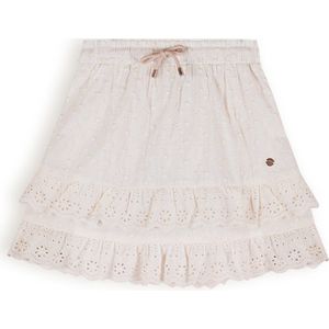 Meisjes rok embroidery - Niu - Pearled ivoor wit
