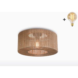 Plafondlamp - IGUAZU - Jute - Small - Met LED-lamp