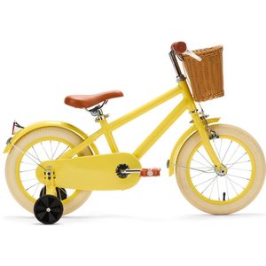 Generation - Retro Kinderfiets - Geel - 14 inch - Met Mandje