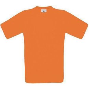 T-shirt Kind 7/8 Y (7/8 ans) B&C Ronde hals Korte mouw Orange 100% Katoen