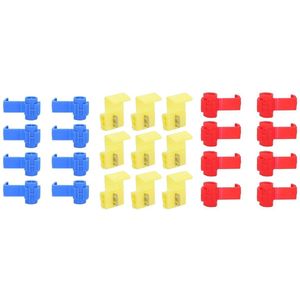 Quick Split Terminal Terminals 210 Pieces Wire Quick Split Crimp Connector Quick Release Terminal Clamp (Red Yellow & Blue)