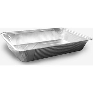 Aluminium Gastronoom bakken Ovenschaal / Catering 525x325x80mm Stevig bakjes 5st.