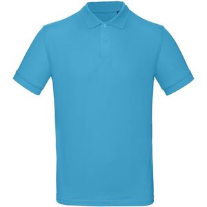 Senvi Classic Fit Polo Biologisch Katoen - Kleur Turquoise - Maat L