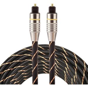 Jumada's - ETK Digital Optical kabel 3 meter / Toslink audio male to male / Optische kabel - Nylon series - Zwart