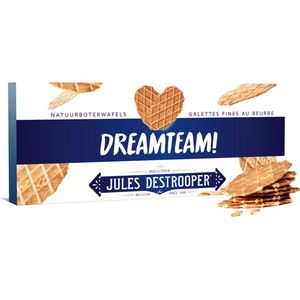 Jules Destrooper Natuurboterwafels koekjes in geschenkdoos - ""Dreamteam!"" - 100g