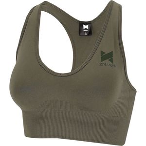 Xtreme Sportswear Sporttop Dames Army Green - Sport bh - Maat XL