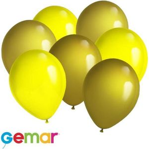 30 ballonnen Goud en Geel (Ook geschikt voor Helium)