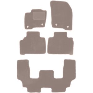 Beige veloursmatten voor: Ford S-MAX MK2 minivan (2015-)