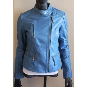 Be Edgy Leren Jack - Blauw - Maat S