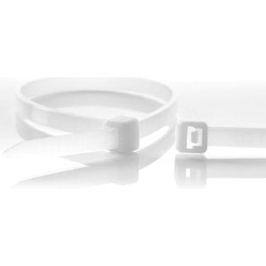 Kabelbinders - 160 x 2,5mm - Trekkracht tot 8,1kg - 1000 stuks - Transparant