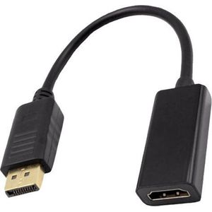 XIB Displayport naar HDMI / DP to HDMI adapter - Zwart