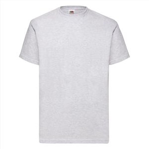 Fruit of the Loom T-shirt Valueweight, Ash, Maat L ( 5 stuks onbedrukt)