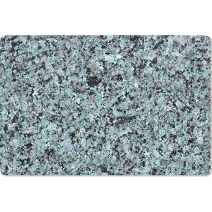 Muismat - Mousepad - Blauw - Kristallen - Graniet - 27x18 cm - Muismatten