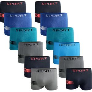 Jongens ondergoed - Microfiber jongens onderbroeken - VOORDELIGE 12 PACK Onderbroek - Boxershort maat 128-134 SJ60