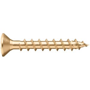 Wurth - ASSY 4 RCS staal vermessingd VD verz. bolkop RW - ASSY® 4 RCS bevestigingsschroef Vermessingd staal voldraad verzonken lenskop - x 1000 st - Interne aandrijving RW10