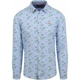 NZA - Blauw bloemenoverhemd - Dusk Navy