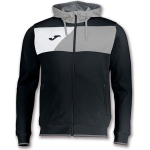 Joma Crew Ii Hoodie Kinderen - Zwart / Grijs / Wit | Maat: 3XS (140)