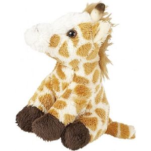 Pluche gevlekte giraffe sleutelhanger 10 cm - Giraffe dieren sleutelhangers - Speelgoed voor kinderen