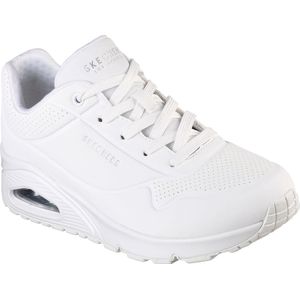 Skecher Street Uno -STAND ON AIR dames WIDE FIT sneaker 73690W wit