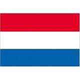 Vlag Nederland 90 x 150 cm feestartikelen - Nederland/Holland landen thema supporter/fan decoratie artikelen