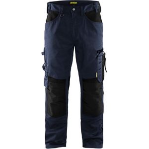 Blåkläder 1556 Werkbroek zonder spijkerzakken - donker marineblauw/zwart - maat 56 (XL)