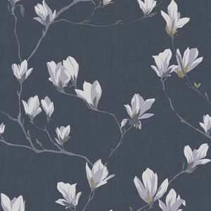 Laura Ashley vliesbehang Magnolia Grove Dusky Seaspray - 10mx52cm