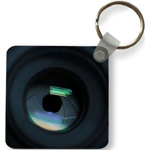 Sleutelhanger - Uitdeelcadeautjes - Camera lens met licht reflectie - Plastic
