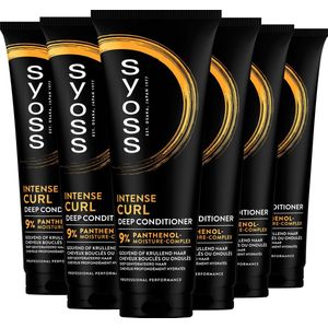 Syoss Curls - Conditioner - Voedt Het Haar - Zacht en Makkelijk Doorkambaar - Hydraterend - Golvend en Krullend Haar - Voordeelverpakking - 6x250 ml