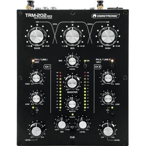 OMNITRONIC Mengpaneel - Audio mixer TRM-202MK3 2-Channel Rotary Mixer