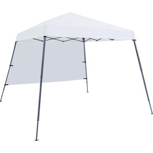 Gazebo Partytent, opvouwbaar, 3 x 3 m, waterdicht, in hoogte verstelbaar, draagtas met 2 wielen