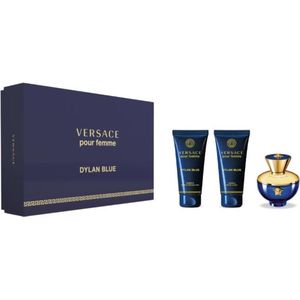 Versace - Dylan Blue Pour Femme - Geschenkset - Eau de Parfum 50 ml + Body Lotion 50 ml + Shower Gel 50 ml - Voor vrouwen