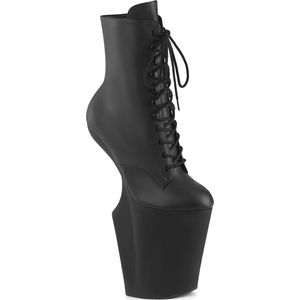 Pleaser - WORSHIP-1020 Plateau Laarzen, Paaldans schoenen - US 8 - 38 Shoes - Zwart