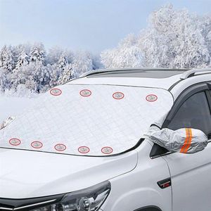 Voorruit Cover Winter Voorruit Cover Auto Zonwering Cover Ultra-Dikke Auto Ruitafdekking met 9 Magneet, Tegen sneeuw, ijs, Vorst, Stof, Zon