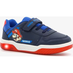 Mario kinder sneakers met lichtjes blauw - Maat 25